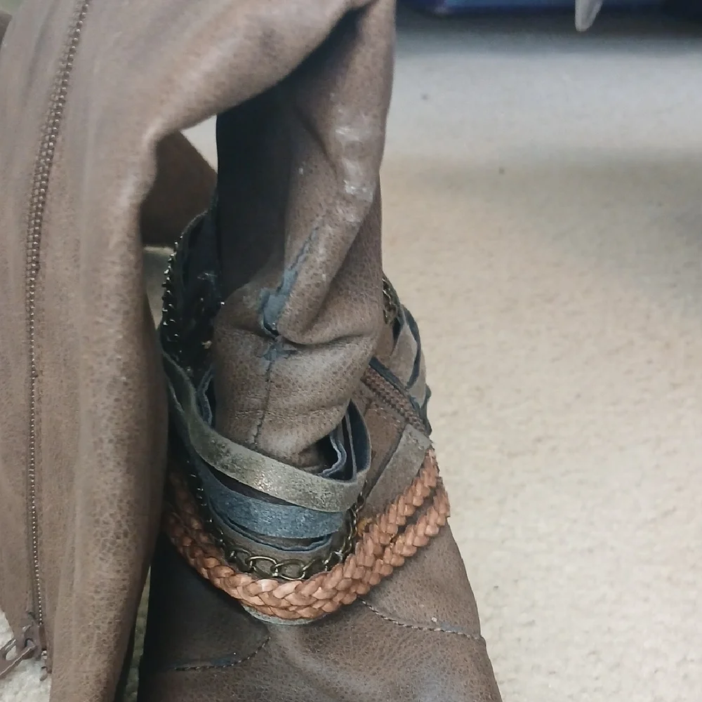 Jellypop & Carlos Santana Brown Boots For Repurposing Women's 7.5/8